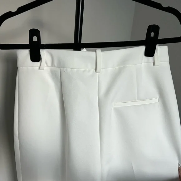 NWT ZARA White High Waist Pants - Picture 6 of 8